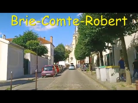Brie-Comte-Robert - 4K- Driving- French region