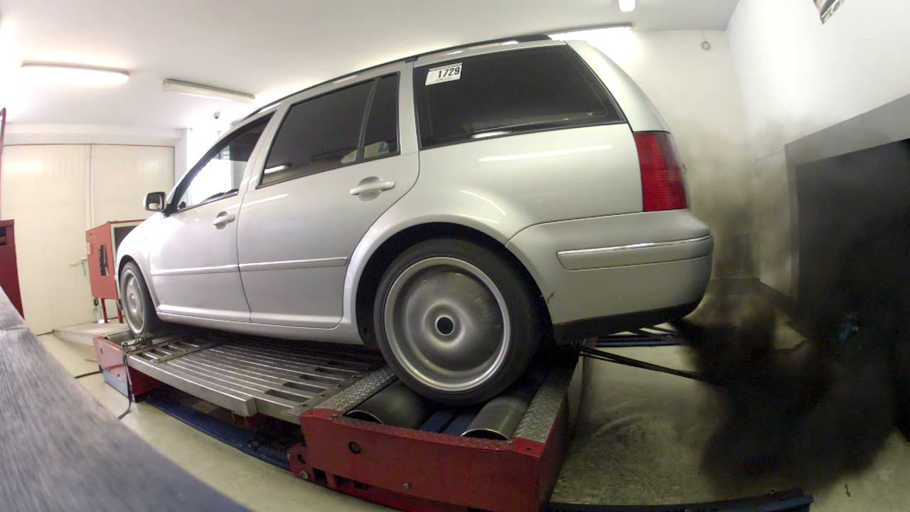 2001 VW Bora variant 1.9 PDTDI 4motion Dyno 220hp YouTube