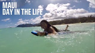 Favorite Bodyboarding Beach, Picking fruit from our yard, Maui Living VLOG