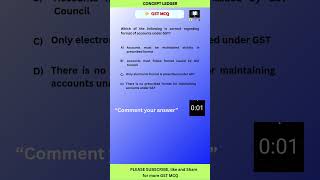 Test GST MCQ #14 | Format of Accounts | CA Final/Inter Practice #gst #gstmcq #cafinal #gstconcept