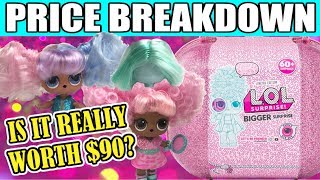 IS IT WORTH IT? LOL BIGGER SURPRISE BREAKDOWN | How Much L.O.L. Bigger Surprise Is Really Worth