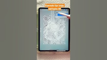 Procreate easy coloring trick! #procreatetricks #procreatetips #coloringpages