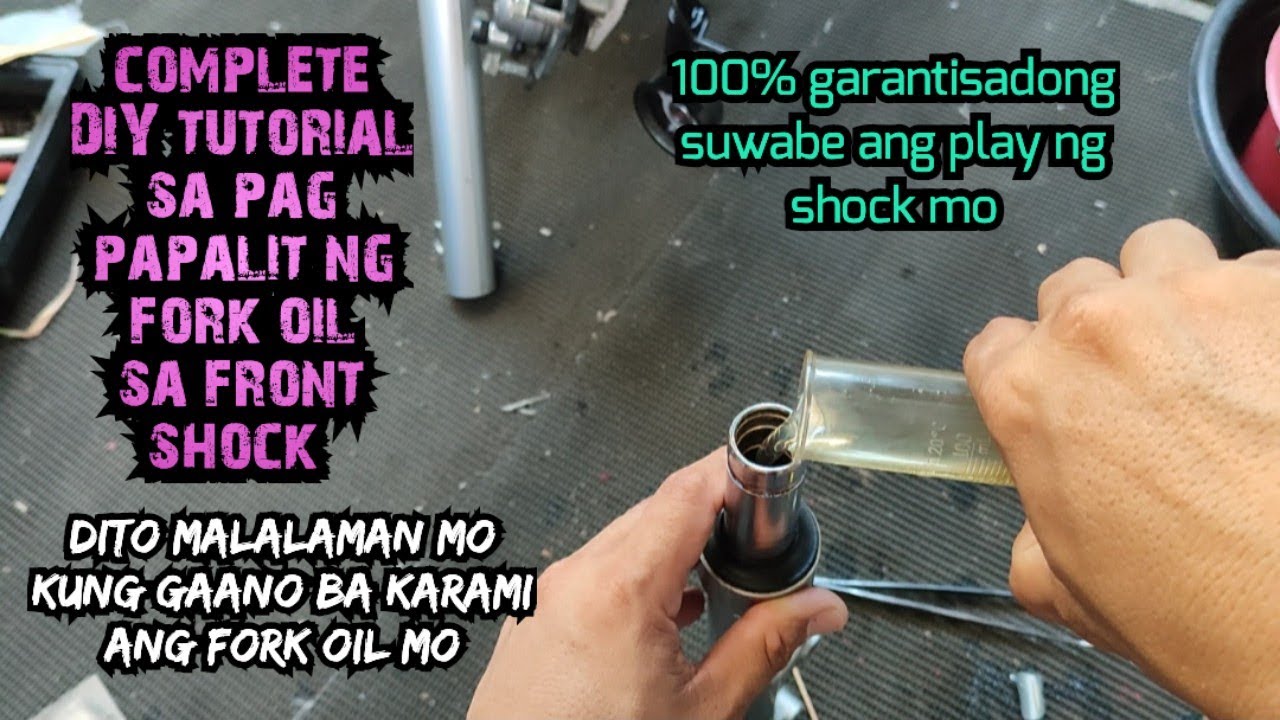 Paano mag palit ng FORK OIL sa Front Shock (DIY only)