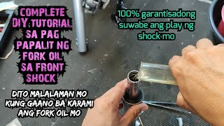 Paano mag palit ng FORK OIL sa Front Shock (DIY only)