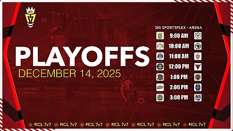 🏆 ICL 7v7 S14 🏆 D1 & D2 PLAYOFFS ⚽