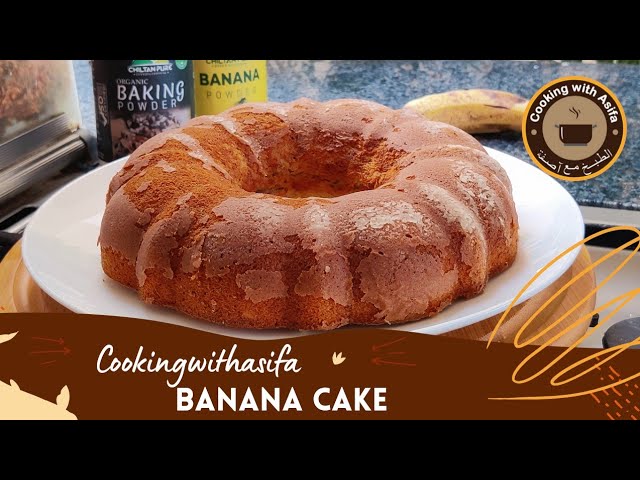 Easy Banana Cake Recipe@Cooking with Asifa - How to make banana cake at home - Moist Banana Cake,