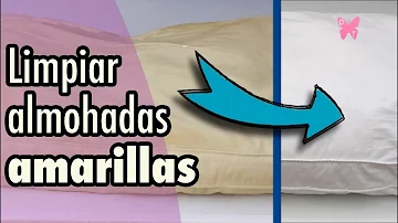 ¿Cómo se quita el amarillo de las almohadas?