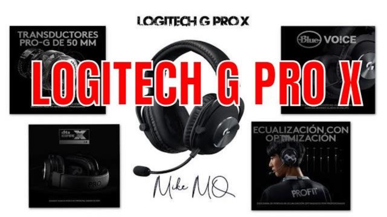 Logitech G Pro X. Auriculares gaming PS4 y PC 7.1. - YouTube