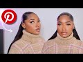 Recreating a Pinterest half up half down hairstyle on Type 4 Natural Hair 😍🎀 | Amazing Beauty