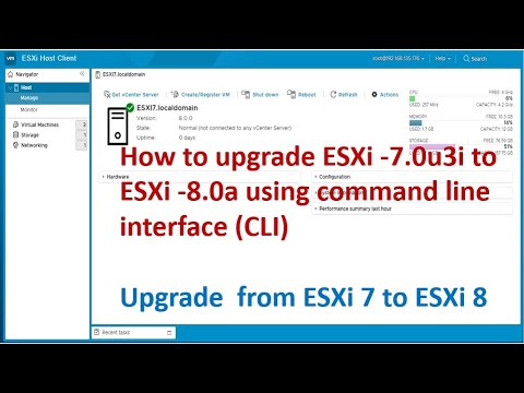 How to upgrade ESXi 7.0 to ESXi 8.0 via command line interface ? | How to Upgrade ESXi 7 to ESXi 8 ?