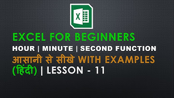 How to use Time Formula in Hindi | Excel Tutorial for Beginners in Hindi | Lesson - 11