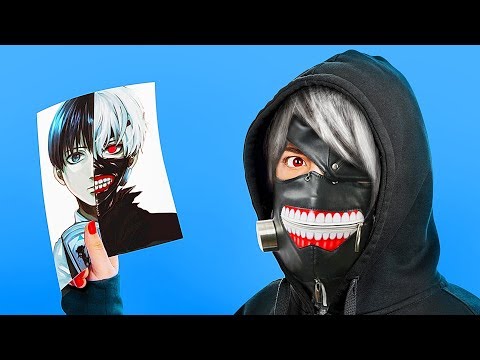 13 DIY Weird Makeup Ideas / Anime Inspired Makeup