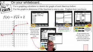 U1L5 Ex. 1 and Ex. 4 Inverses and One to One