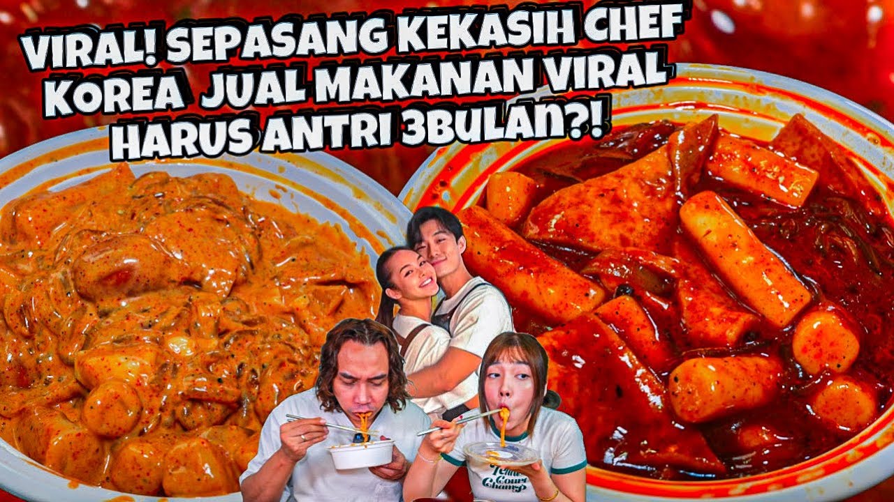 MENGGEMPARKAN JAGAT MAYA! TTEOKBOKKI ROSE MALA SYAITON BUATAN COUPLE CHEF KOREA GEMAS!