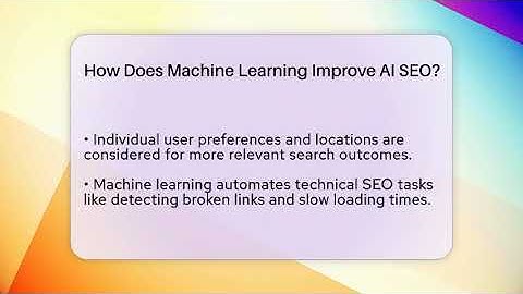 How Does Machine Learning Improve AI SEO? - AI SaaS Software Explained