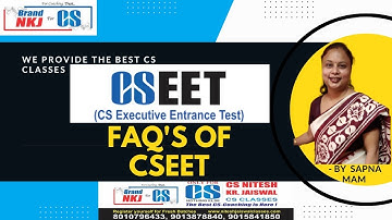 FAQS OF CSEET | BY SAPNA MA