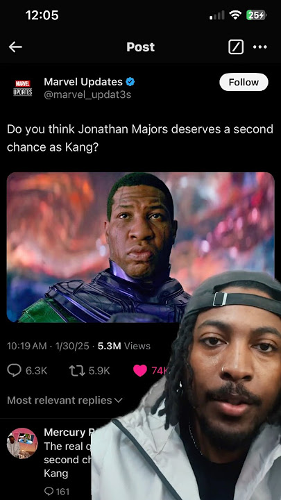 Does Jonathan Majors deserve a second chance as Kang? #marvel #disney #kang #jonathanmajors