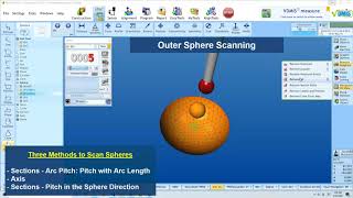 VDMIS CMM Software - How to scan spheres with Renishaw SP25