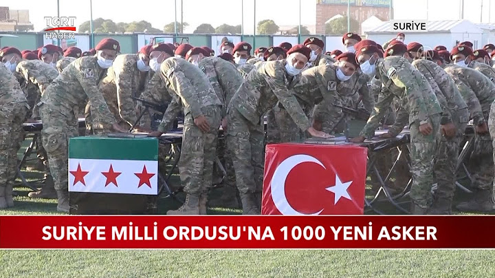 Suriye Milli Ordusu'na 1000 Yeni Asker