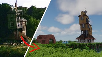 Building the Weasley House in Minecraft - Harry Potter