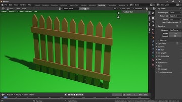 Creating Low Poly Wooden Fence in Blender 2.81
