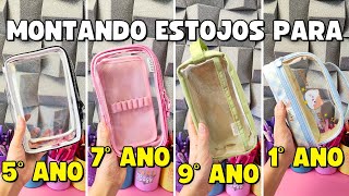 Montei 4 Estojos para 4 Séries Diferentes !! 5º ano, 7º ano, 9º ano e 1º ano do Ensino Médio!