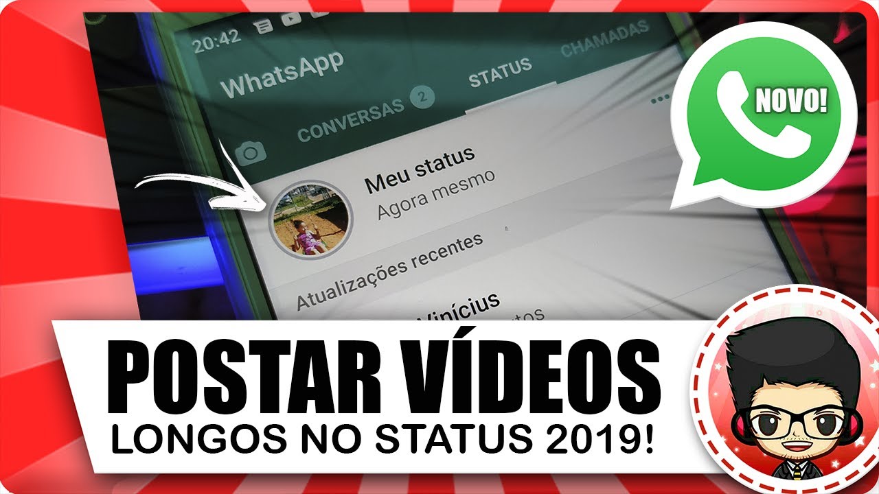 SAIU HOJE! Como postar VÍDEOS LONGOS no Status do WHATSAPP - 2019 - YouTube