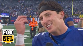 'That's all that matters is that W' - Giants' QB Tommy Devito after win vs. Patriots., From YouTubeVideos