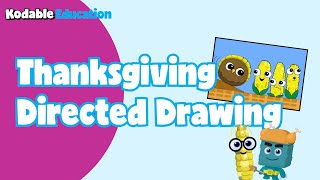 Thanksgiving Directed Drawing | Kodable Education | Coding for Kids