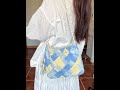 亮晶晶哒~段染线能织啥? #钩针 #菱格包 #22bag #手工 #编织包