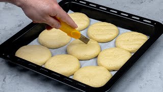 Soft buns, without milk and eggs, using the simplest ingredients!