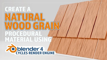 CREATE A NATURAL WOOD GRAIN PROCEDURAL MATERIAL IN BLENDER V4