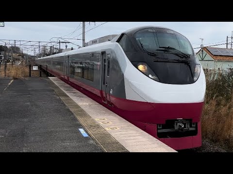【ジョイント音】8M 常磐線 E657系K12編成(スカーレットブロッサム塗装) 特急 ひたち8号 品川行 十王駅1番線 通過 0317-04