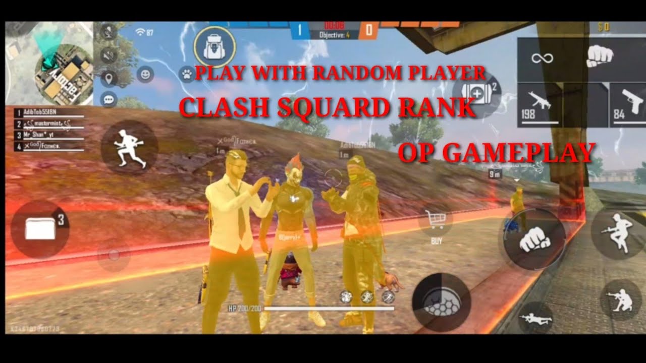 PLAY WITH RANDOM PLAYER CLASH SQUAD RANK OP GAMEPLAY 🔥🔥 - YouTube