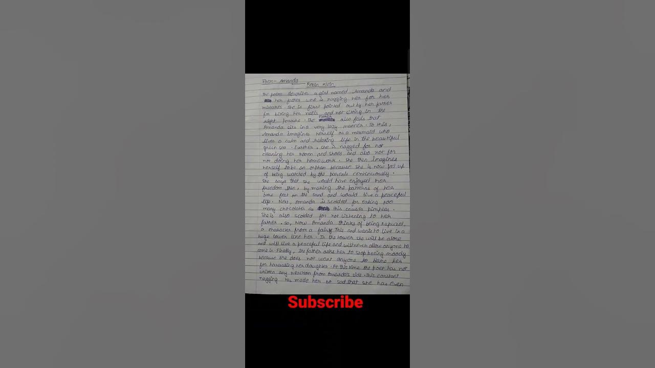 poem-amanda-class-10-summary-by-sunlike-study-youtube