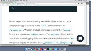 node logging and session I