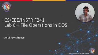 Microprocessor Programming and Interfacing - Lab 6 - File operations in DOS