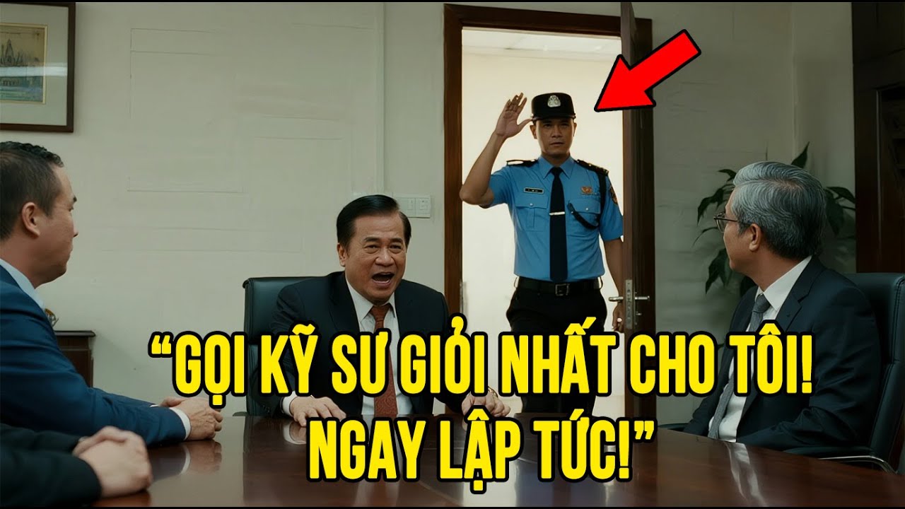 Tỷ Phú Hét Lên “Gọi Kỹ Sư Giỏi Nhất!” – Anh Bảo Vệ Tiến Tới Và Làm Điều Khiến Mọi Người Câm Nín