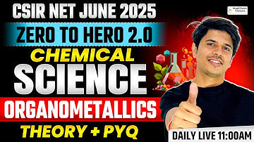 Organometallics | Organometallic Chemistry | CSIR NET June 2025 | Chemical Science by Vimal Sir