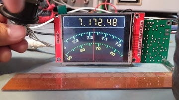 Digital VFO with rotation dial displayed on 240x320 LCD
