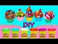 DIY Cupcakes from Play Doh | Лепим радужные КАПКЕЙКИ из пластилина