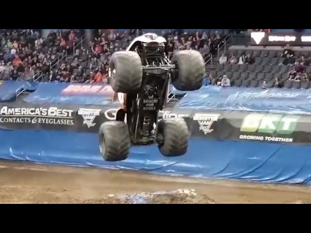 Hitting real life monster truck jumps at Minneapolis Minnesota on