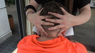 NEW FEMALE THERAPIST CHAIR MASSAGE femaleasmr çambeylimassage sleep relax chair acmp массаж