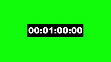 timecode 60s animation - green screen effect