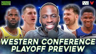 West Playoffs Preview: Lakers-Nuggets, Mavericks-Clippers, Timberwolves-Suns | Draymond Green Show