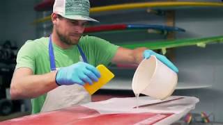 Deke Wilson Surfboard Glassing @dekewilson_boards