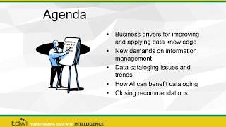 Applying the Power of AI to Data Catalogs - A TDWI webinar recording