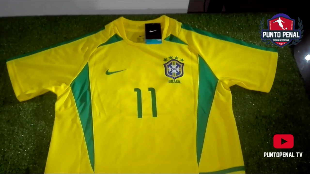 Camiseta firmada por Ronaldinho de Brasil 2002 - México