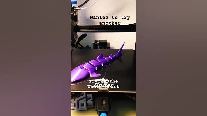 5h53m print of a flexible whale shark. #shorts #3dprinting #timelapse