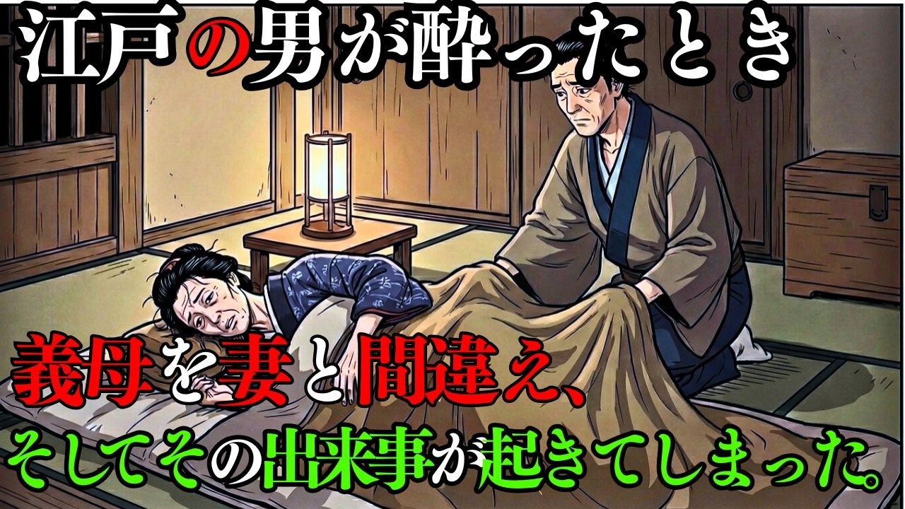 【江戸の男は酔うと何をするのか？】布団の中で固まった母…酒に酔った息子が、暗闇で「妻」と間違えて触れた指先 | 戦国時代